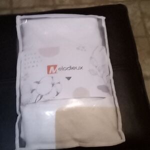 Melodeux Seni Sheer Door Curtains 52×40" White